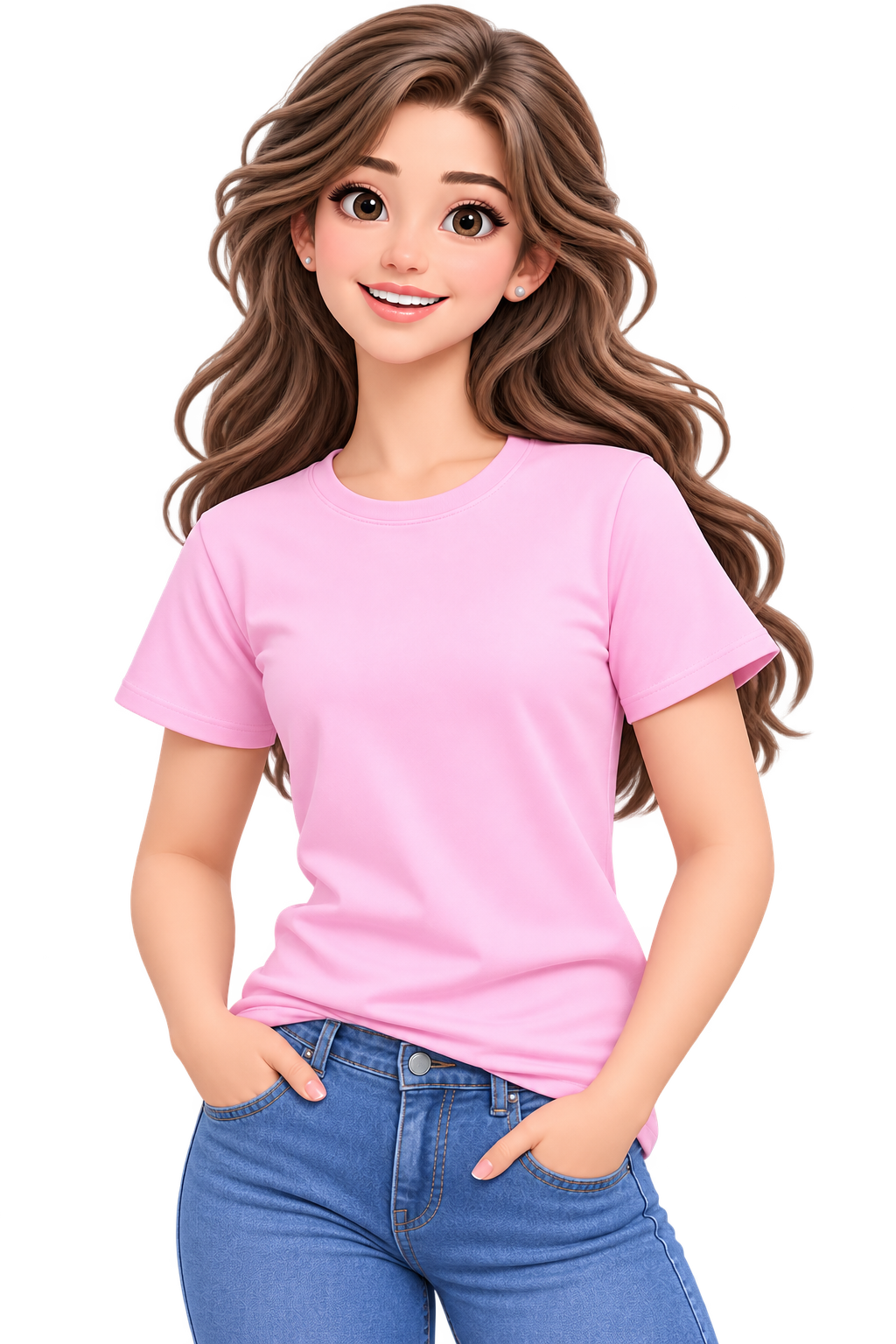 Partner 1 (Girl) 3D Model
